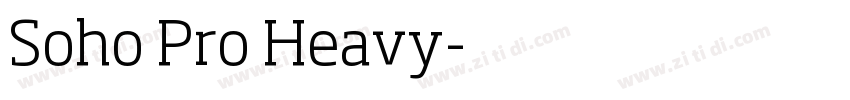 Soho Pro Heavy字体转换